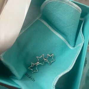 Tiffany & Co. Sterling Silver Star Brooch – Rare 3-Star Design
